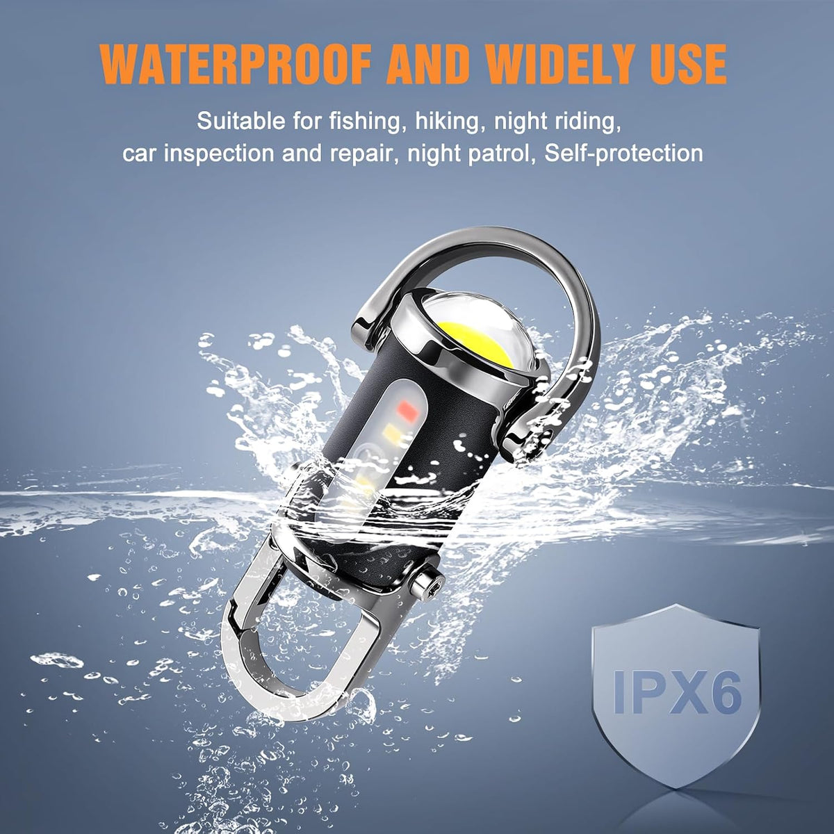 Rechargeable Keychain Flashlight – Mini LED Torch