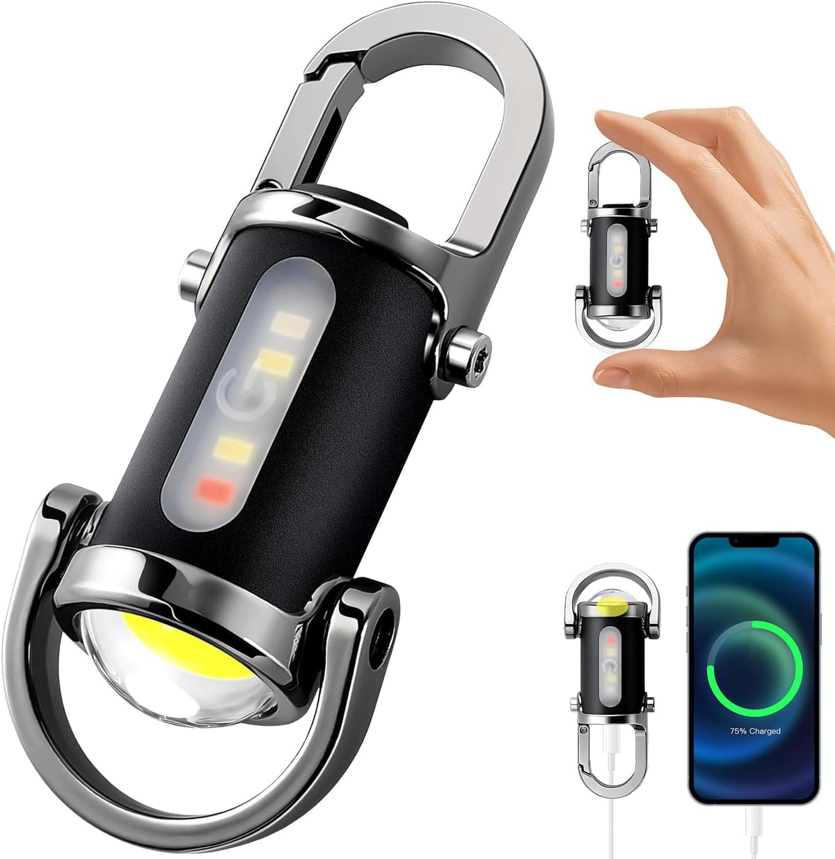 Rechargeable Keychain Flashlight – Mini LED Torch