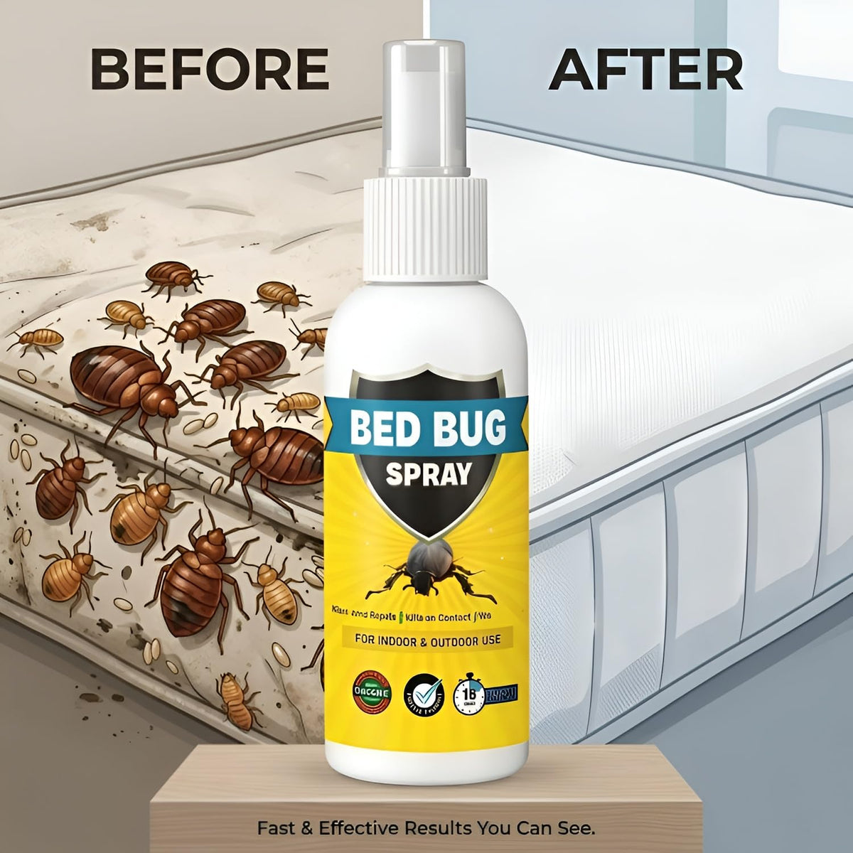 (Pack of 2) Bed Bug Killer Spray for Mattress And Furniture