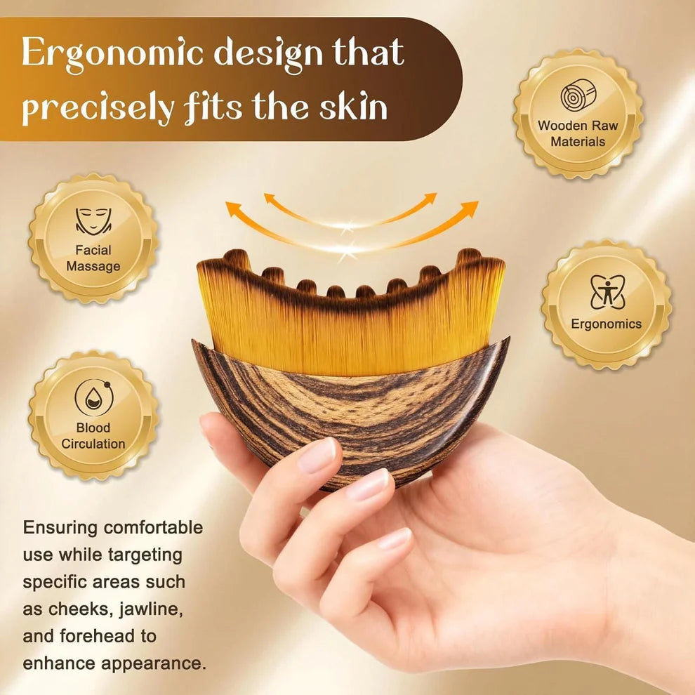 Lymphatic Contour Face Brush – Facial Massager for Jawline, Chin & Neck