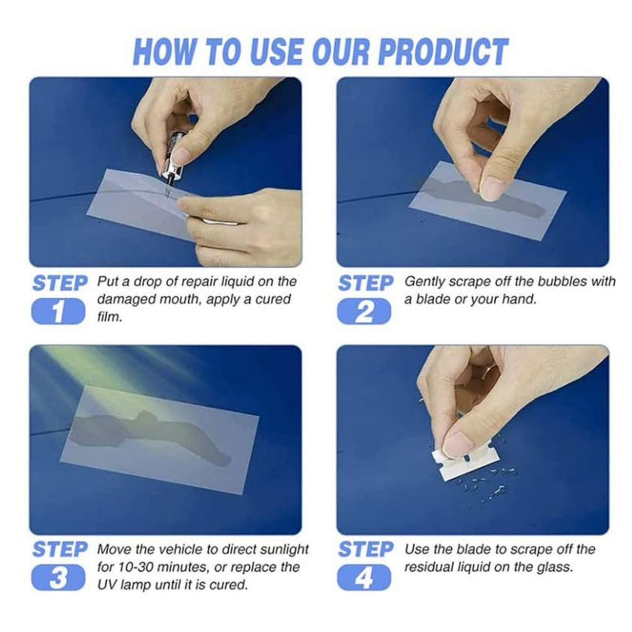Glass Repair Kit (Pack of 2) – Windshield Repair Resin
