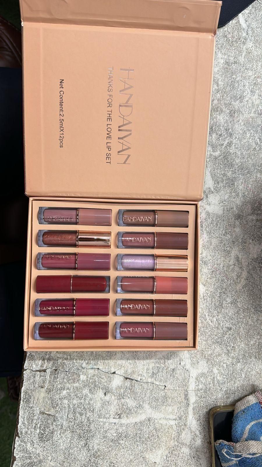 Premium Velvet Matte Liquid Lipstick Set 12Pcs