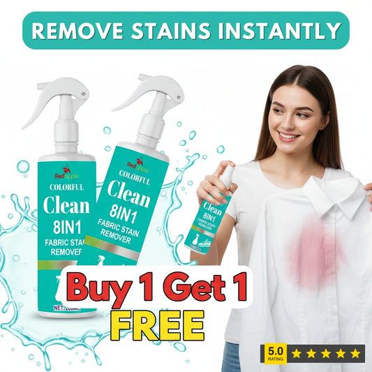 8-in-1 Fabric Stain Remover Spray - Buy 1 Get 1 Free