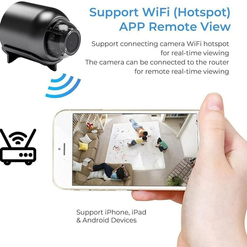 1080P X5 Mini Wi-Fi Security Camera Night Vision with Motion Detection