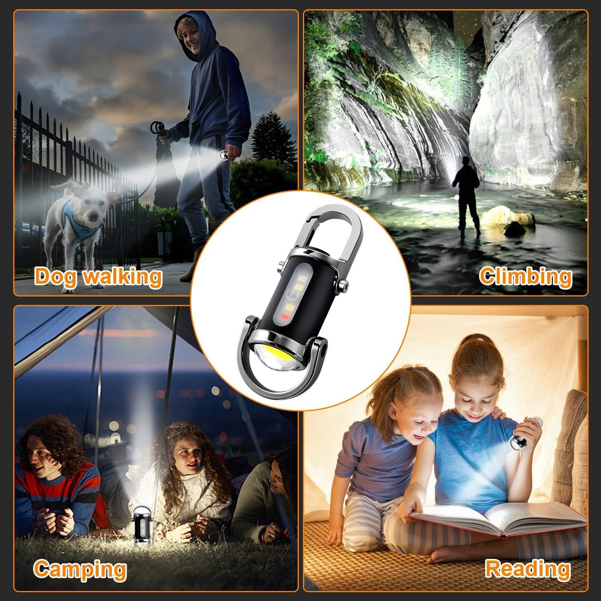 Rechargeable Keychain Flashlight – Mini LED Torch