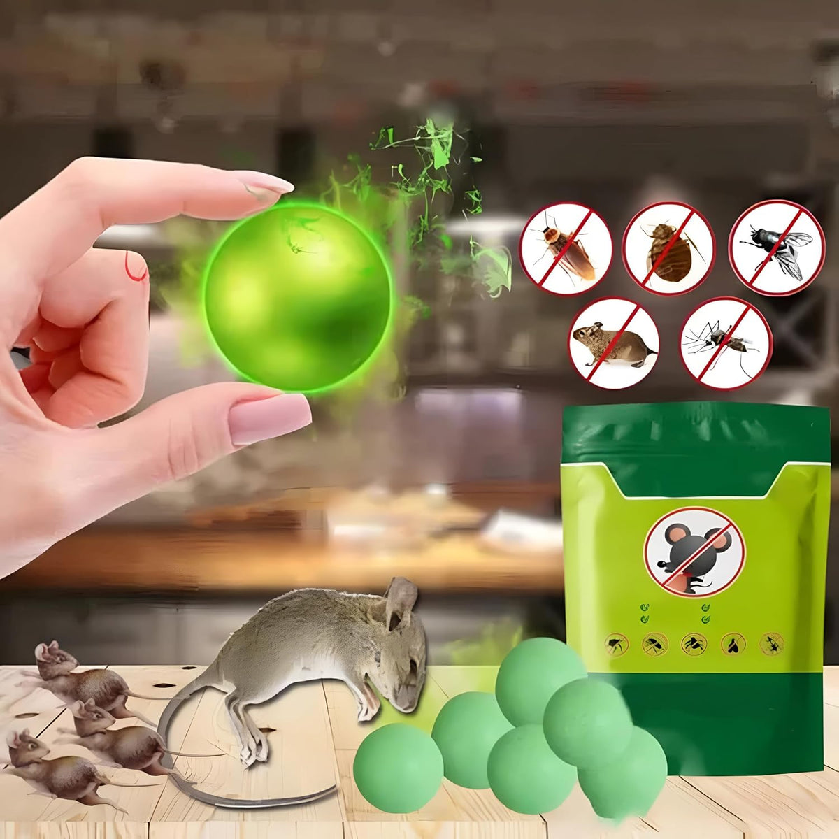 (10 Tablet) Mouse Repellent Pills – Rat Controller Pills for Home & Vehicles