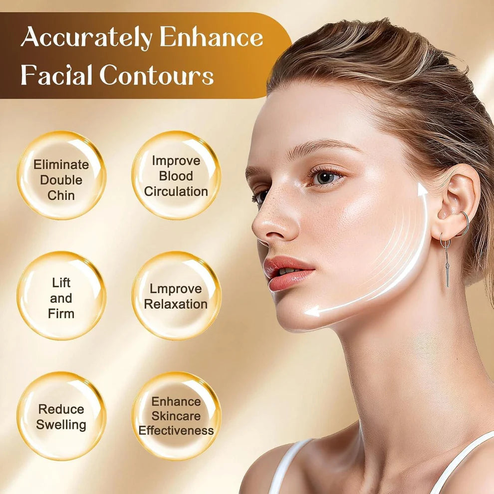 Lymphatic Contour Face Brush – Facial Massager for Jawline, Chin & Neck