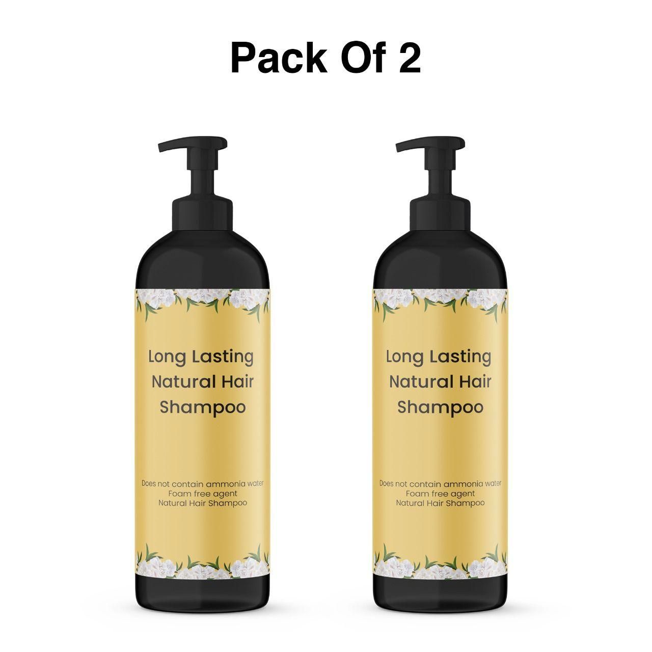 (Pack of 2) Long Lasting Natural Hair Dye Shampoo