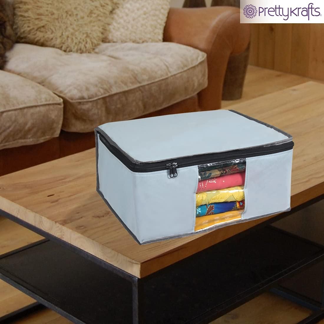 Pack of 6 Saree Cover - Solid Non Woven Saree Cover for Wardrobe