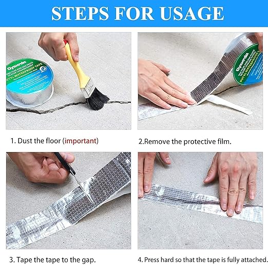 Flashing Tape Waterproof Leak Repair Tape – Heavy Duty Self-Adhesive Aluminum Sealing Tape