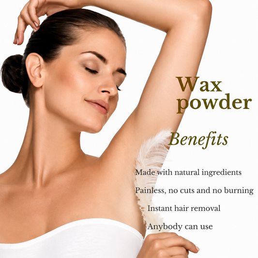 (Pack of 2) Body Wax Powder for Women – Herbal Hair Removal Powder for Smooth Skin