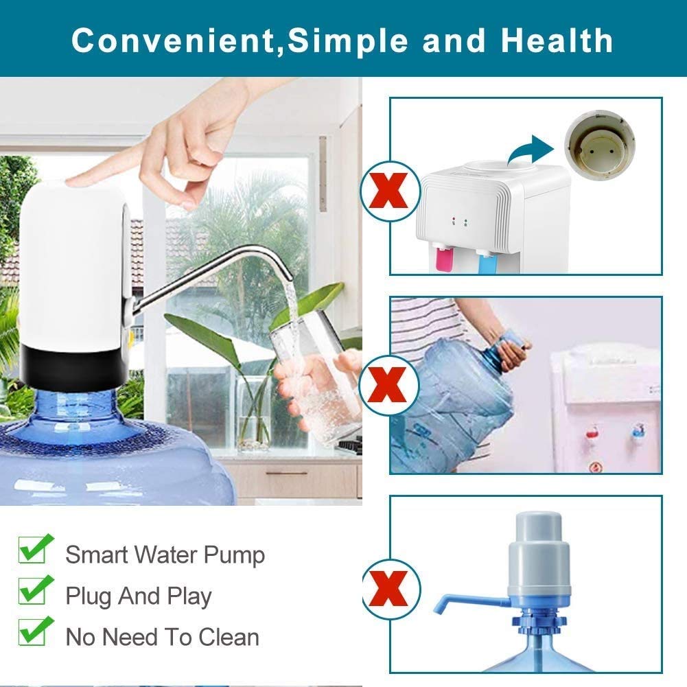 Automatic Wireless Water Bottle Dispenser Pump – Water Can Pump for 20 Litre Bottles