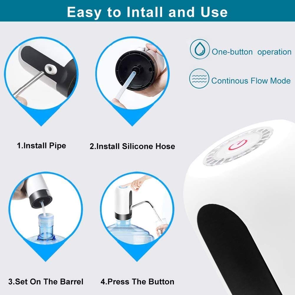 Automatic Wireless Water Bottle Dispenser Pump – Water Can Pump for 20 Litre Bottles