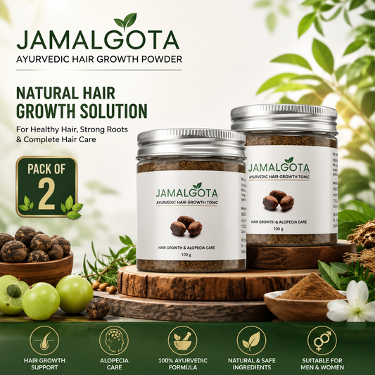 (Pack of 2) Jamalgota Ayurvedic Hair Powder – Natural Hair Care Powder for Men & Women