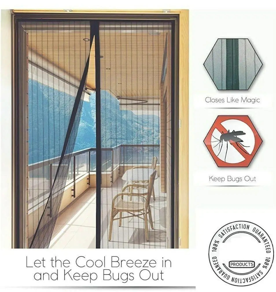  Magnetic Self-Closing Door Curtain

