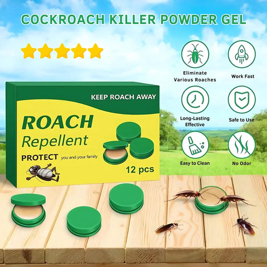 Natural Cockroach Killer Powder Gel (Pack of 24, 48, 96)