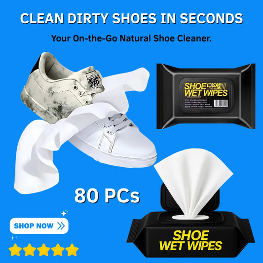 Natural Instant Sneaker & Shoe Cleaner Wipes (50% OFF)