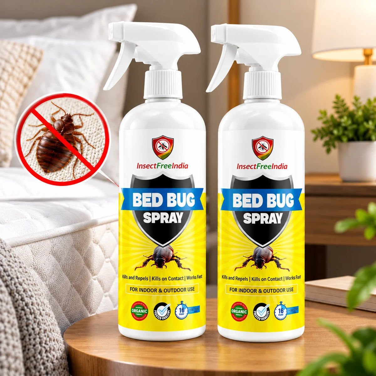 (Pack of 2) Bed Bug Killer Spray for Mattress And Furniture
