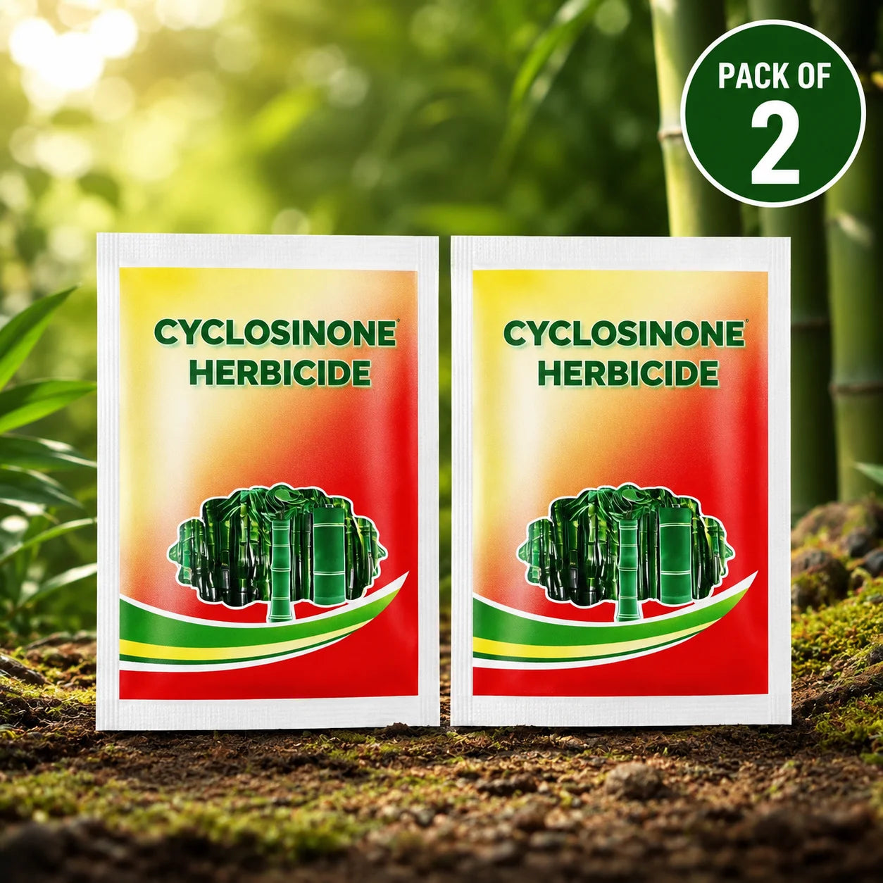 (Pack of 2) Cyclosinone Herbicide Weed Killer – High-Power Granules & Growth Supplement