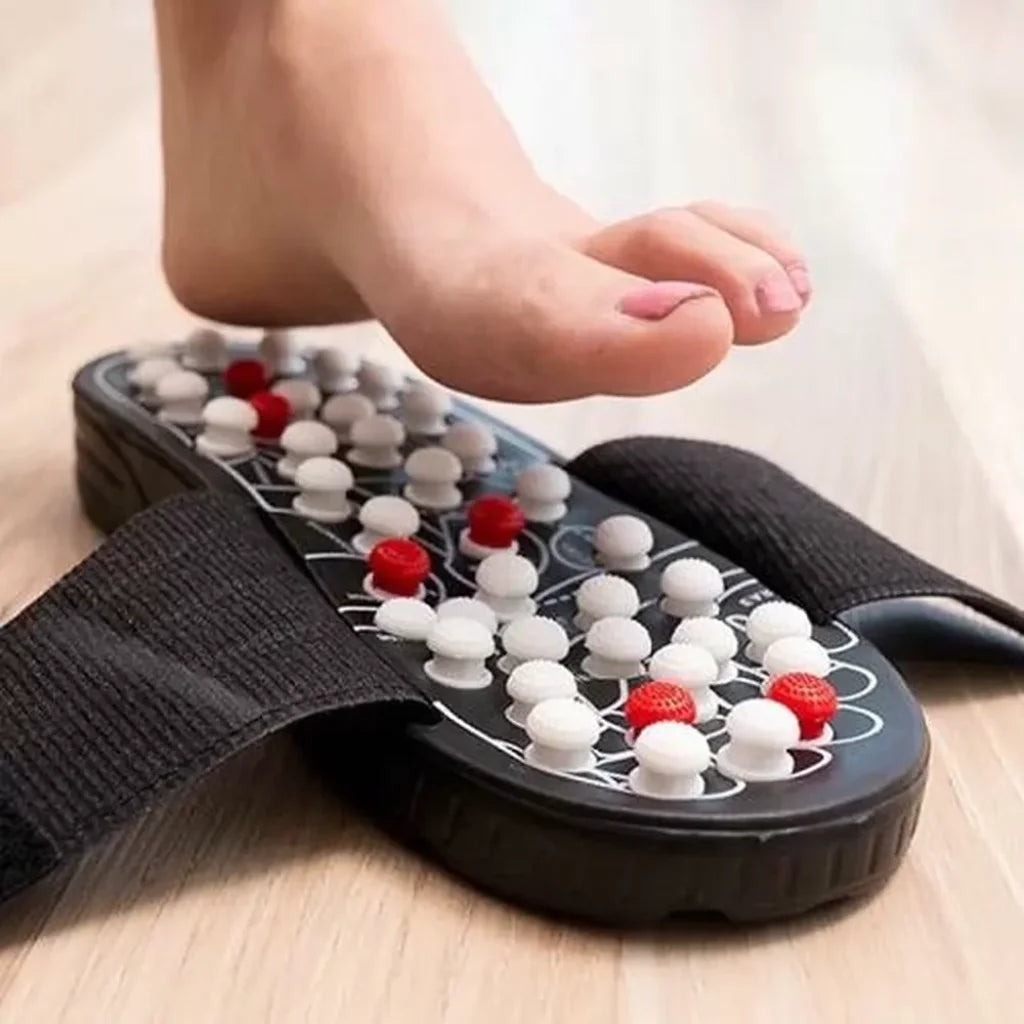 Acupressure & Magnetic Therapy Paduka/Slippers for Full Body Blood Circulation (Men & Women)