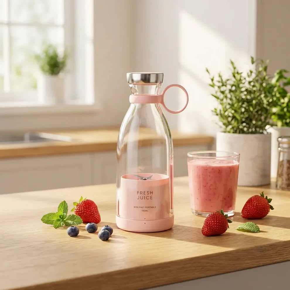 Portable Mini Blender for Fresh Juice – USB Rechargeable Personal Smoothie Maker