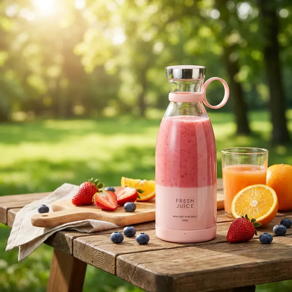 Portable Mini Blender for Fresh Juice – USB Rechargeable Personal Smoothie Maker