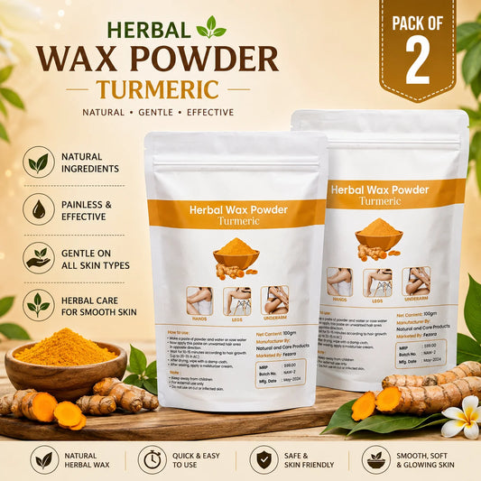 (Pack of 2) Premium Turmeric Wax Powder 100gm – Herbal Hair Removal Powder