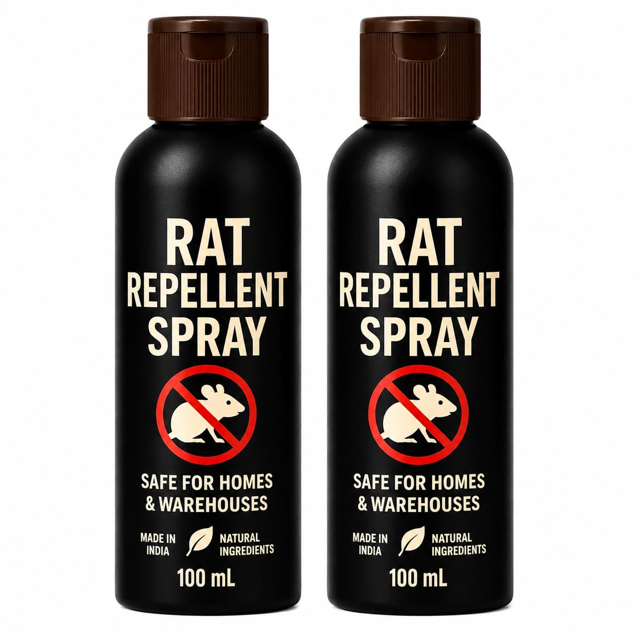 Pack of 2- Rat Repellent Spray – Natural Rodent Repellent for Home, Car & Warehouse