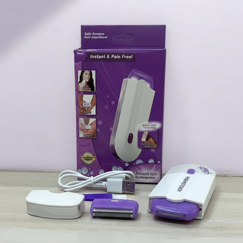 Rechargeable Painless Facial & Body Hair Remover Trimmer for Men & Women