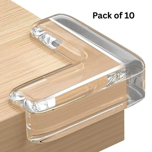 Silicone Edge Protectors (10 Pieces) – Transparent Corner Guards for Table & Furniture