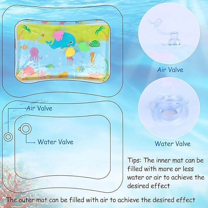 Baby Water Play Mat – Tummy Time Sensory Water Mat for Babies (6–12 Months)