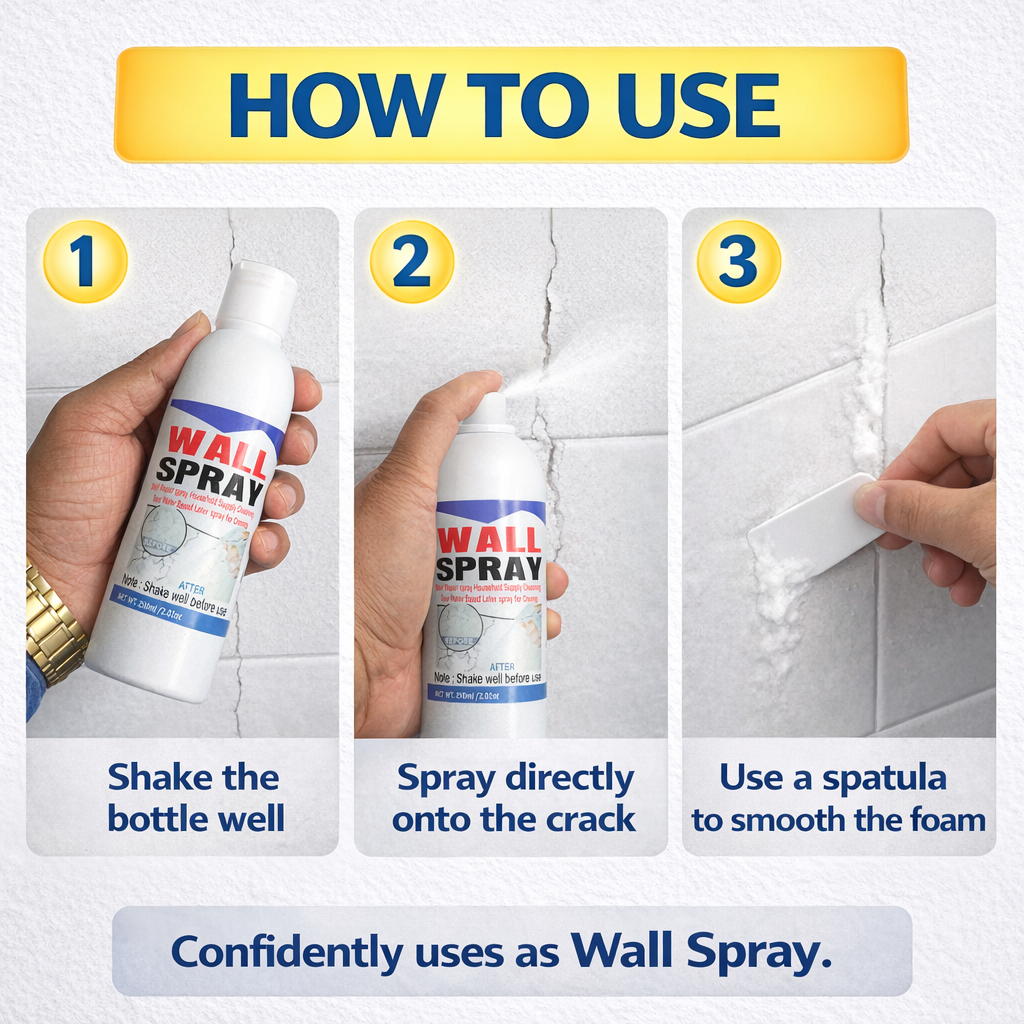 AI Wall Spray Crack Repair Spray pack of 2