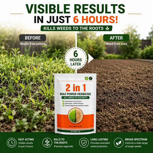 (Pack of 2) Dual-Action Weed Killer Max Power Herbicide