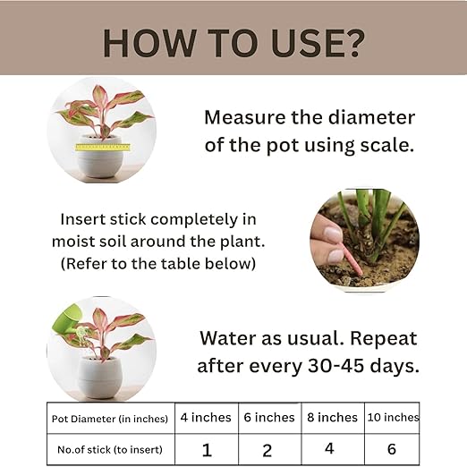 Plant Food Sticks for Indoor & Outdoor Plants pack 2(50pcs)