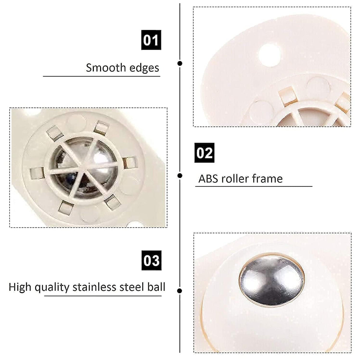 Self Adhesive 360 Degree Mini Swivel Caster Wheels
