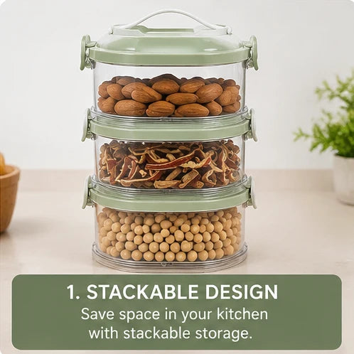 Multi Tier Stackable Food Storage Box