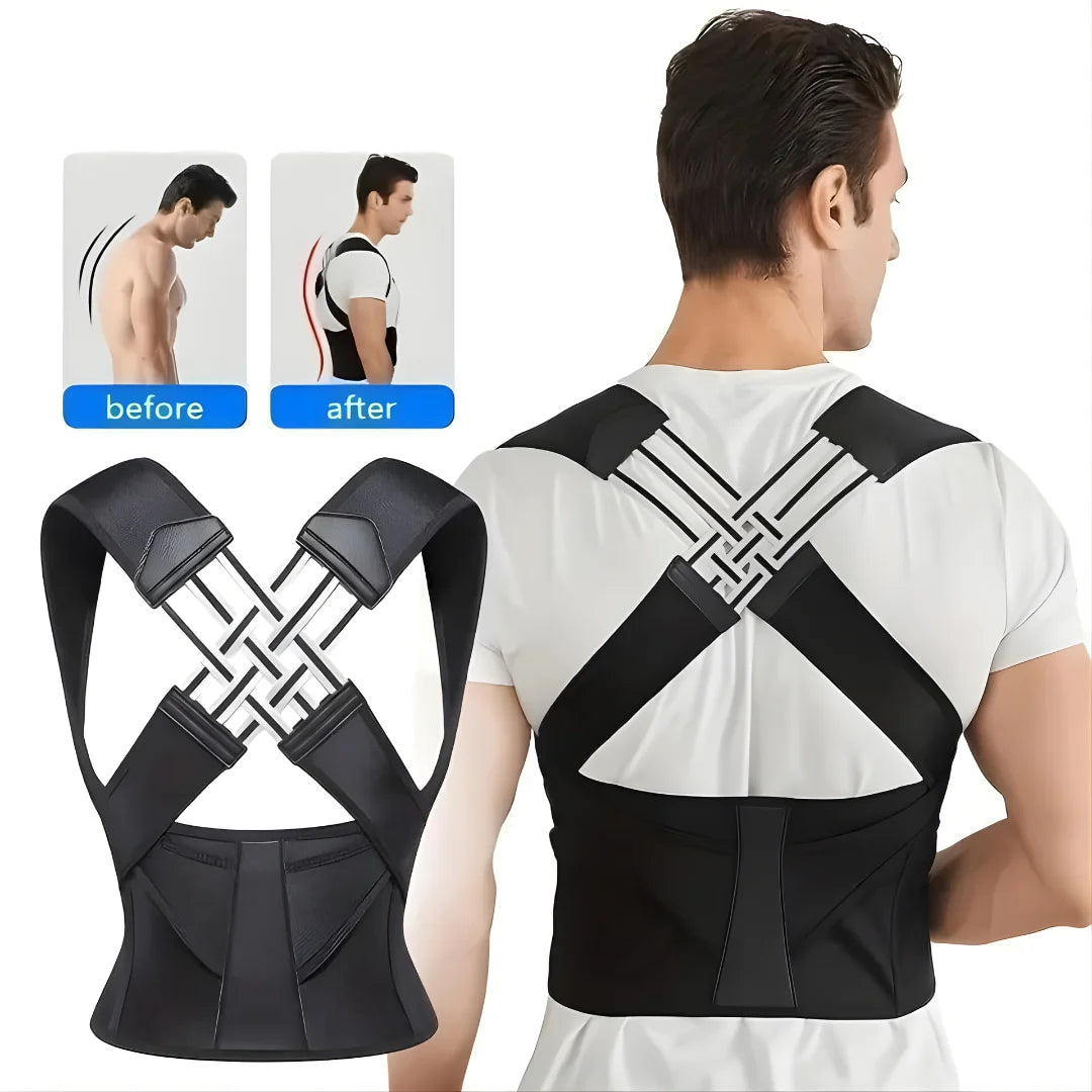 Adjustable Posture Support Belt for Men & Women – Back & Shoulder Support