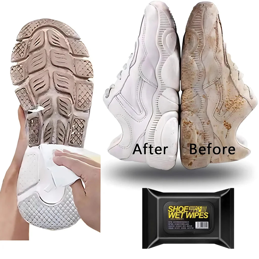 Natural Instant Sneaker & Shoe Cleaner Wipes (50% OFF)