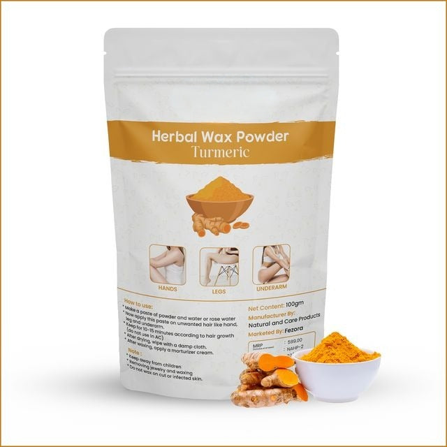 (Pack of 3) Best Turmeric Wax Powder 100gm – Herbal Hair Removal Powder