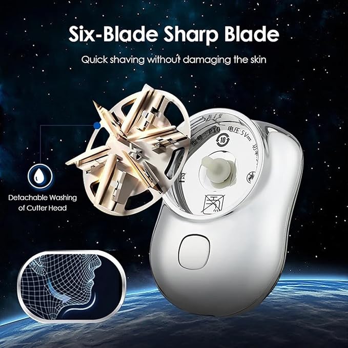 Mini Electric Razor Shaver for Men – Rechargeable Portable Electric Shaver