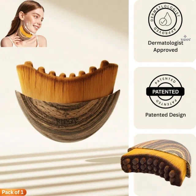Lymphatic Contour Face Brush – Facial Massager for Jawline, Chin & Neck