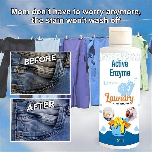 (Pack of 2) All in One Active Enzyme Laundry Stain Remover