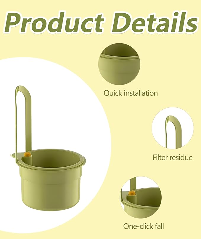 (Pack of 2) Kitchen Sink Drain Basket – Durable Sink Drain Filter