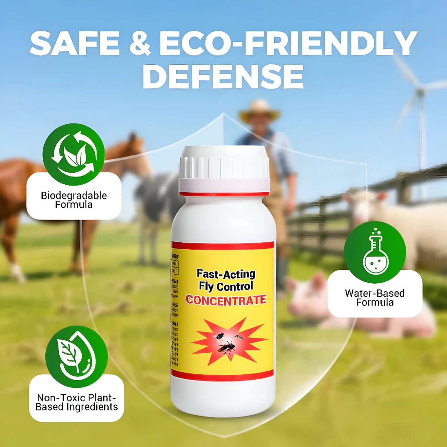Pack of 2- Fast Acting Fly Control Concentrate