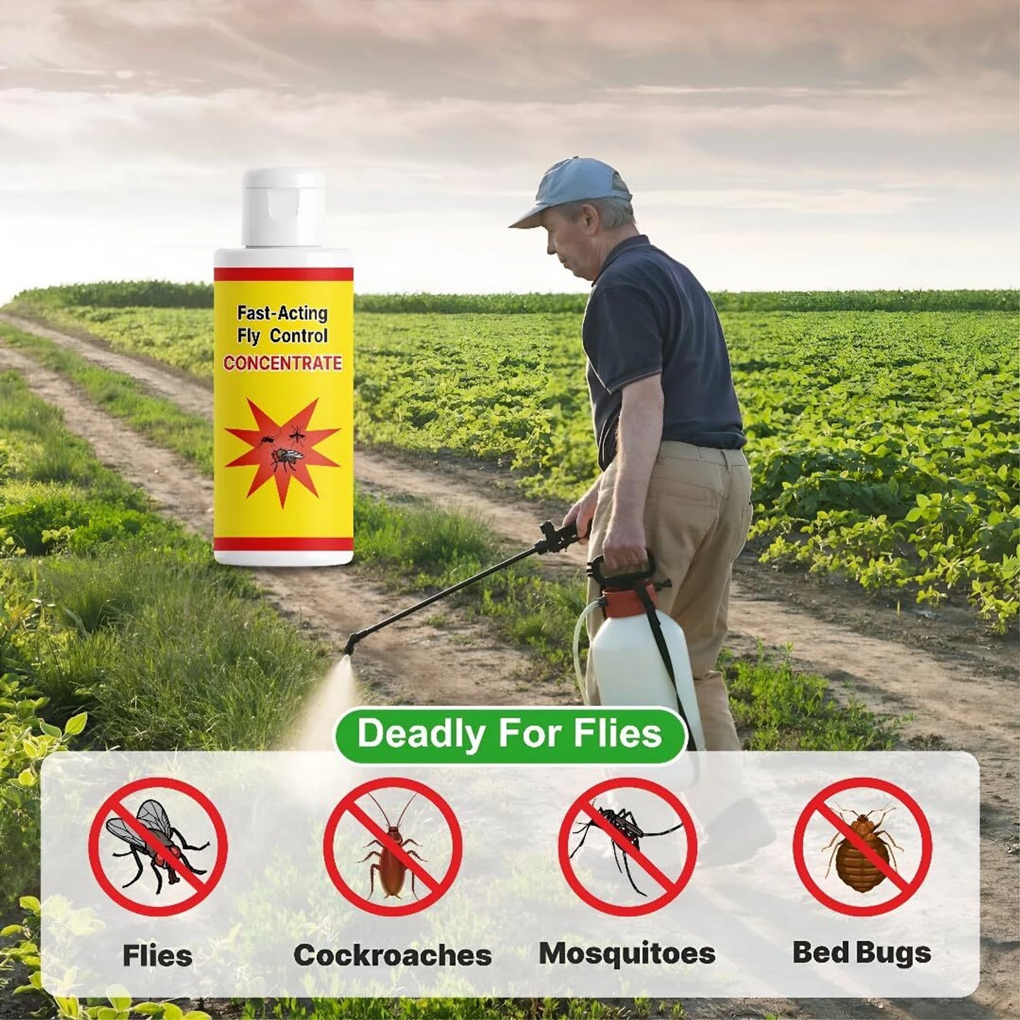 Pack of 2- Fast Acting Fly Control Concentrate