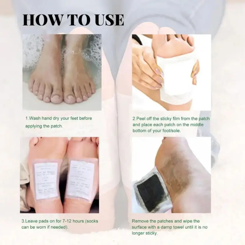 (Pack of 2) Foot Pads 20 Patches - Foot Detox Pads