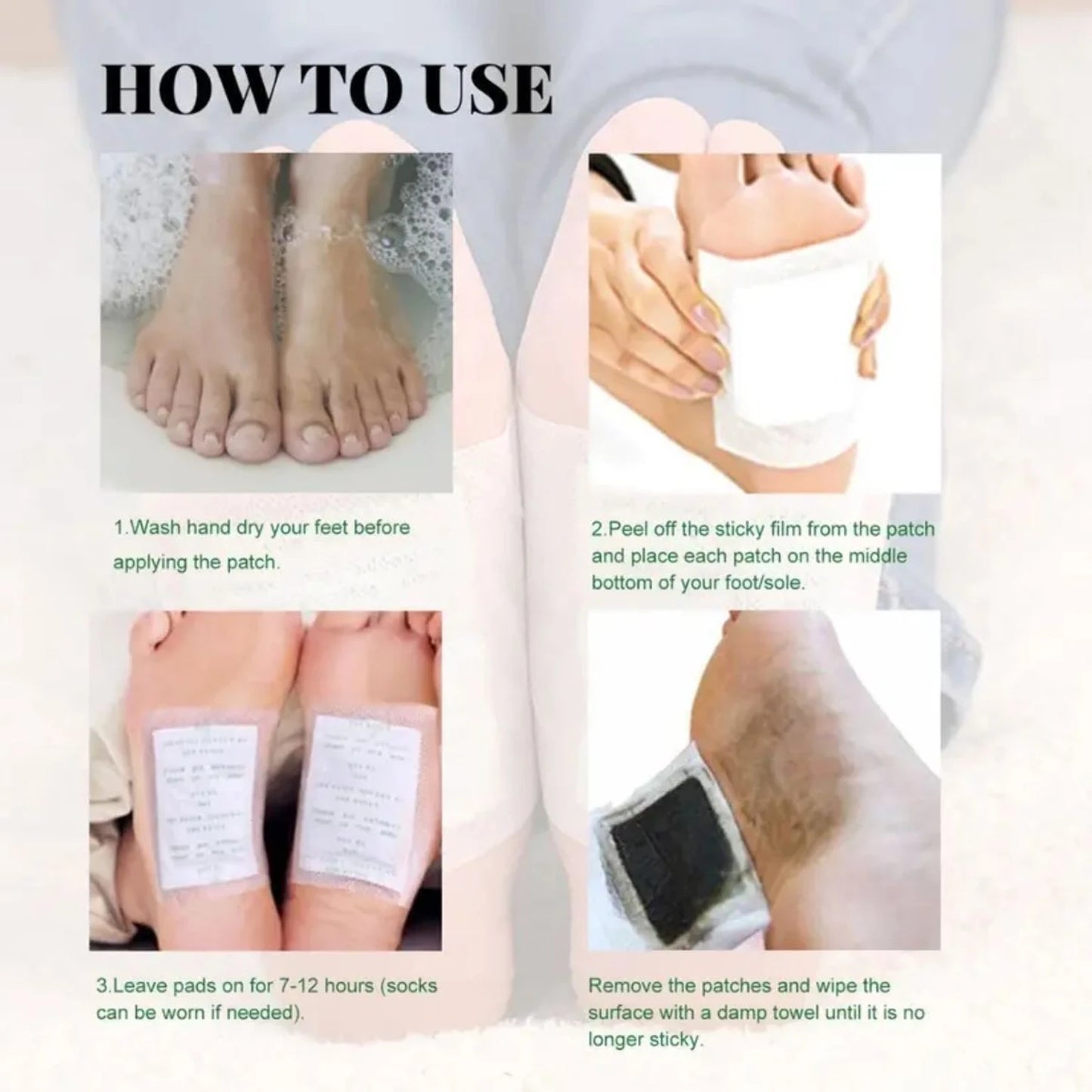 20 Patches Mild Care Foot Pads- Night Use Relaxation & Foot Care Patches
