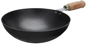 Steel Iron Wok with Strong Handle kadai