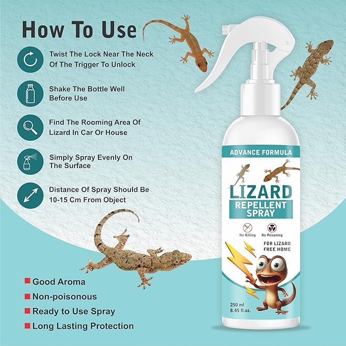 (Pack of 2) Lizard Repellent for Home Spray Pest Control