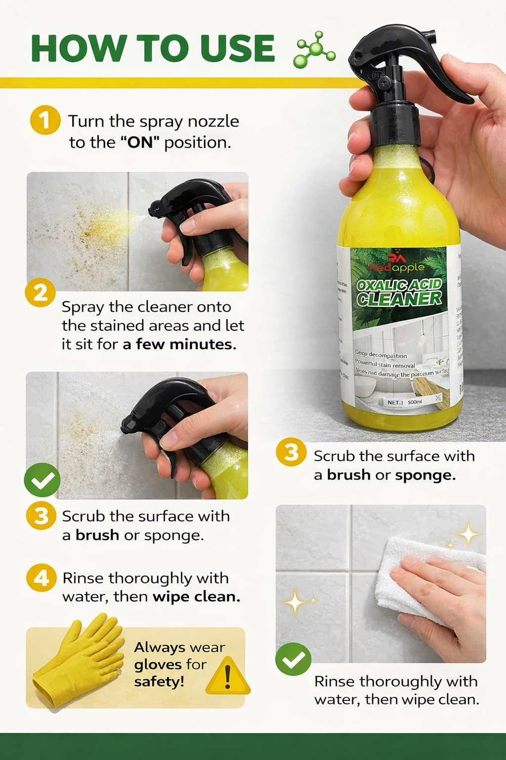 Powerful Oxalic Acid Cleaner bottle PACK OF 2
